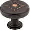 Jeffrey Alexander 1-3/8" Diameter Brushed Oil Rubbed Bronze Baroque Lafayette Cabinet Knob 417DBAC - alternate 1